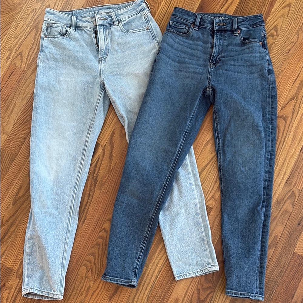 AE High Waisted Mom Jeans Set